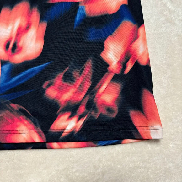 Under Armour Mens The Playoff Polo Short Sleeve Floral Blur Blue Pink XXL Golf - Picture 2 of 10